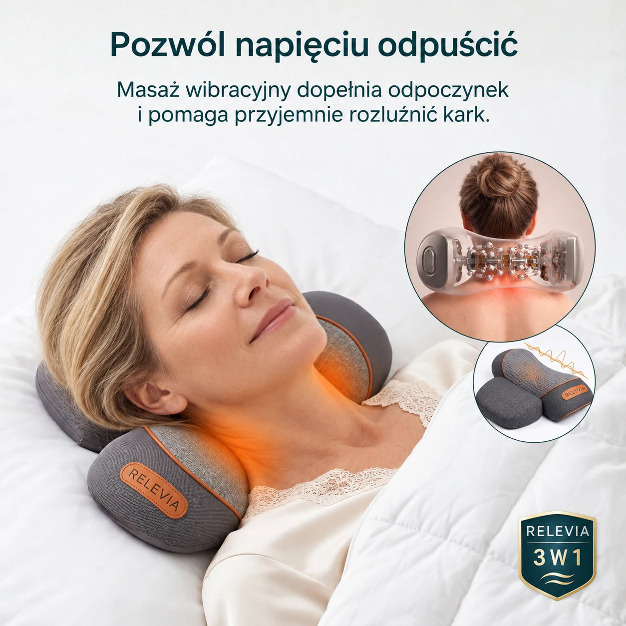 Masaż wibracyjny — wizualizacja Relevia