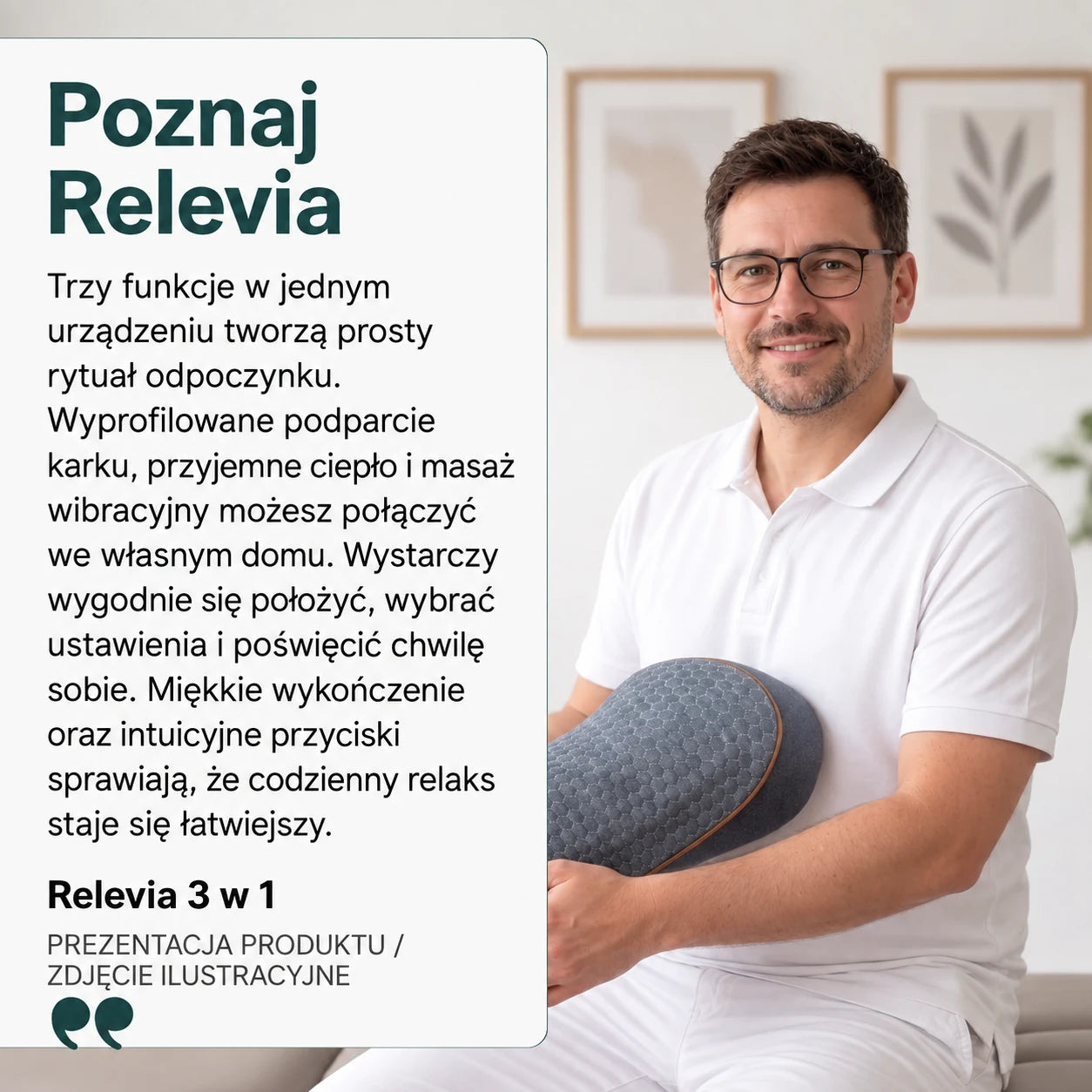 Relevia — opis trzech funkcji urządzenia